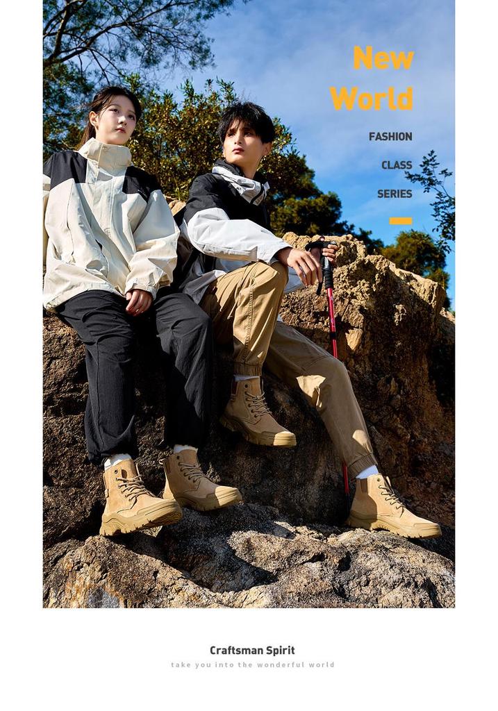 Men's Retro Martin High-top Hiking Boots - Spring/Autumn Outdoor Fashion Short Boots, Plus Size Available.