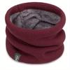 Unisex Knitted Scarf, Elastic Neck Gaiter Headband, Warm Face Mask, Thickened Velvet, Dual-Use for Outdoor Activities