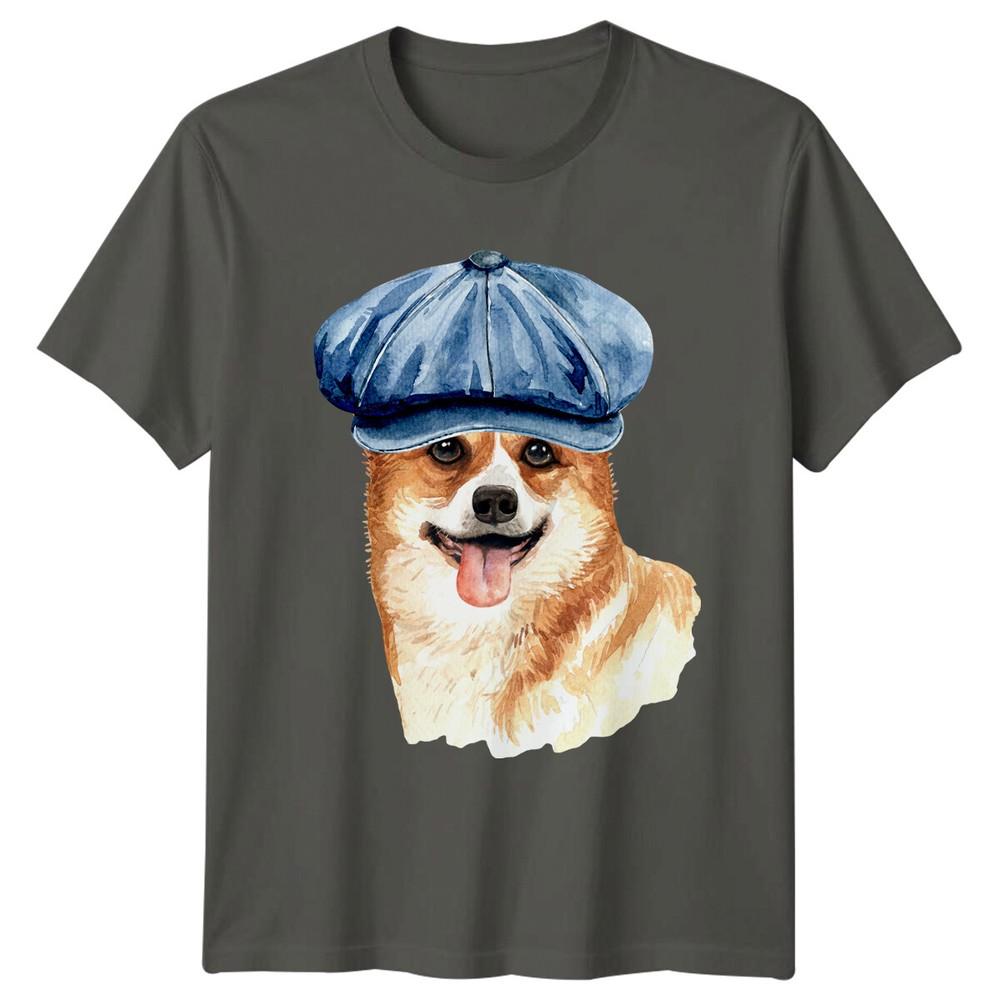 Corgi With Hat Dog Breed Unisexs TShirt Pet Animal Tee