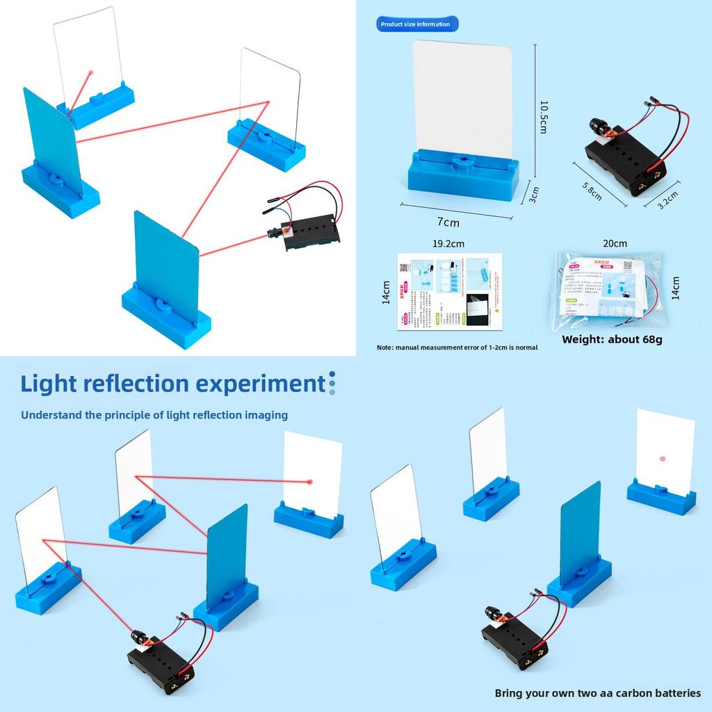 Expérience Scientifique de Physique Kit DIY Réflexion de la Lumière Pour Enfants Jouet STEM Éducatif