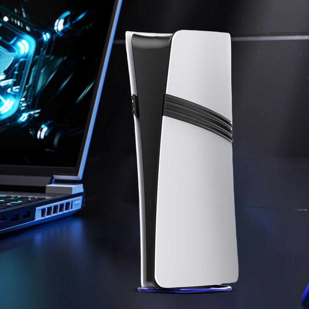 Portable Metal Vertical Stand Game Console Base Bracket Anti-Slip Base Holder Game Console Host Stand for PS5 Pro/PS5 Slim/PS5