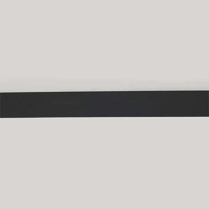 SQUARE LEATHER BELT (SOFT BLACK)