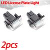 2Pcs License Plate Light For Peugeot 206 207 307 308 407 5008 Partner Citroen C3 C4 C5 LED Light Car Plate Light Lamp Car Lights