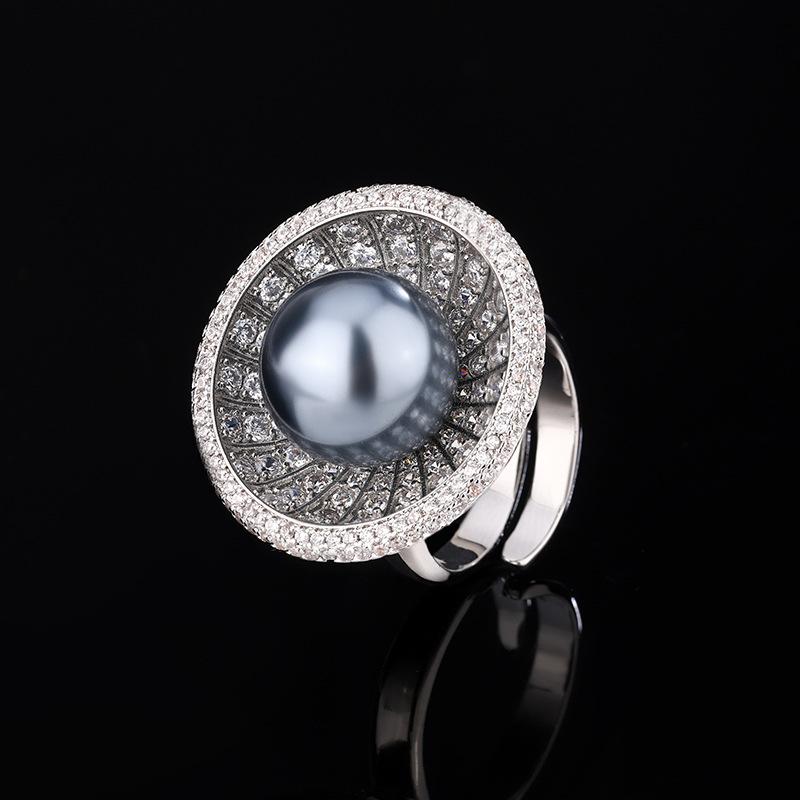 

Jewelry Copper Bottom Pearl Plated Vintage Round Set Female 14Mm