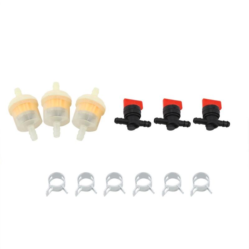 Fuel Gas Tank Shut Off Valves Filters Clamps Garden Brush Cutter Lawnmower Accessory
