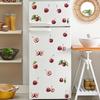 DIY Rote Kirschmalerei Küche Esszimmer Kühlschrankaufkleber Heim-Hintergrund und Wandverschönerungsaufkleber