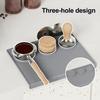 Tapete de Tampar Espresso Antiderrapante de Silicone Tapete para Tamper de Café Resistente ao Calor Almofada de Estação de Tampar Barista para Bancada de Máquina de Espresso