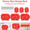 Battery Storage Rack 2 In 1 Battery Wall Mount For Milwaukee 12V 18V 48-11-1865 48-11-1880 48-11-1820 Lithium Battery