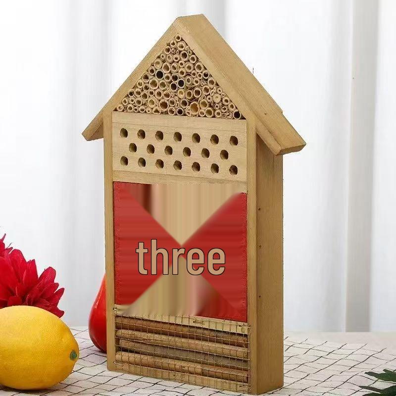 Outdoor Garden Wooden Insect House Decorative Hanging Birdcage