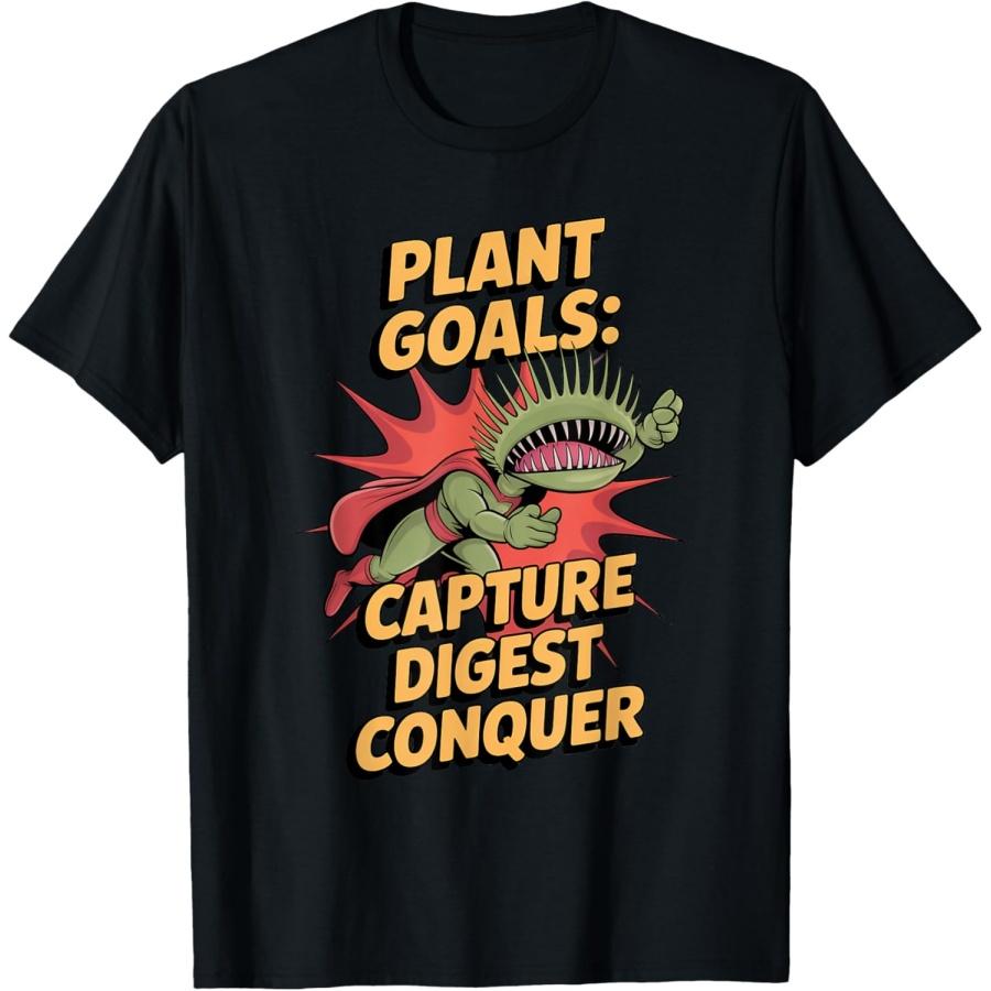 Capture Digest Conquer Carnivorous Plant Enthusiast T-Shirt S