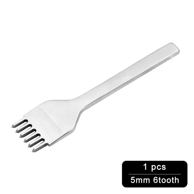 Instrument de sculptură în piele DIY, sutură de tăiere rotundă, perforare, spațiere, cusut manual, set de sculptură de artă în piele