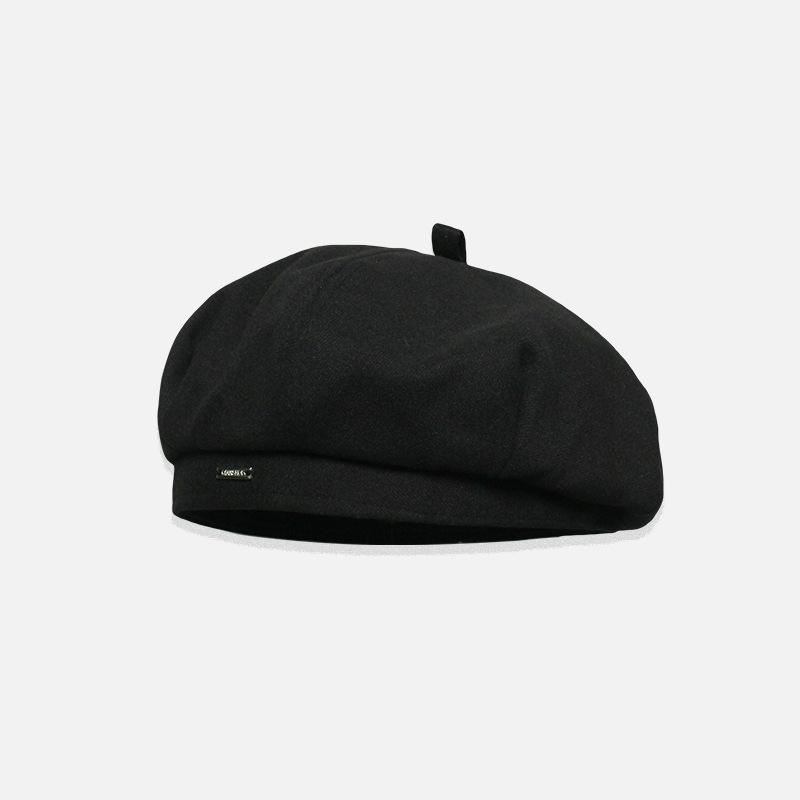 New Beret Children's Autumn Versatile Face Small Painter Hat Winter Warm Literary Retro Octagonal Hat