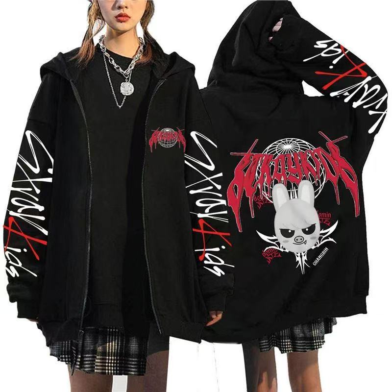 Straykids Hoodies Coat Kpop Star SKZ Domin ATE Concert Clothings