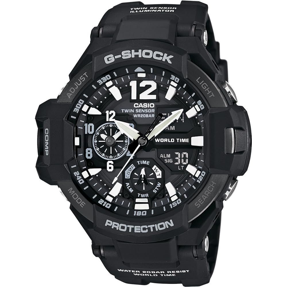 Casio G-Shock Gravitymaster GA-1100-1AJF Men s Watch Black Analog Digital Waterproof
