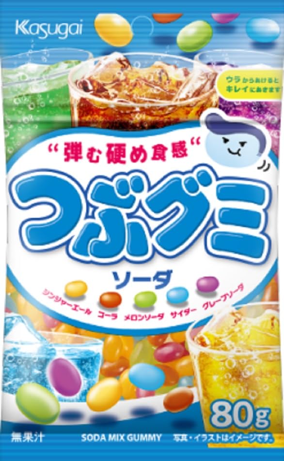 Kasugai Seika Tsubu Gumi Soda 80g x 10 packs