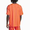 Adidas Originals Jacquard Pattern Striped Loose Short Sleeve T-Shirt Men Tops Orange JW5881