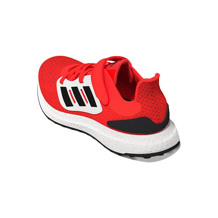 New Adidas Pureboost 22 Low Top Running Shoes White Red Children Aged 3 7 Years Old GZ2602