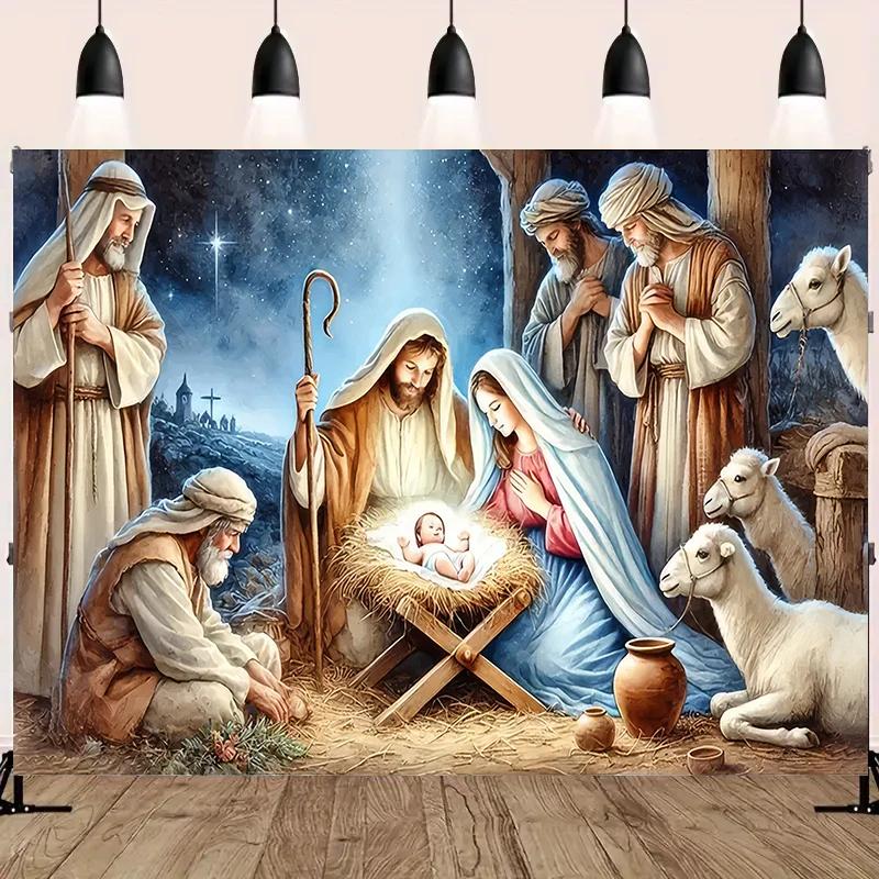 VIKAMA Biblical Scene Theme Tapestry Suitable For Wall Decoration In Family Living Rooms And Bedrooms Home Decoration