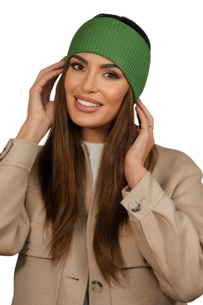 Women' Striped Headband, Green Cameo - Kirby