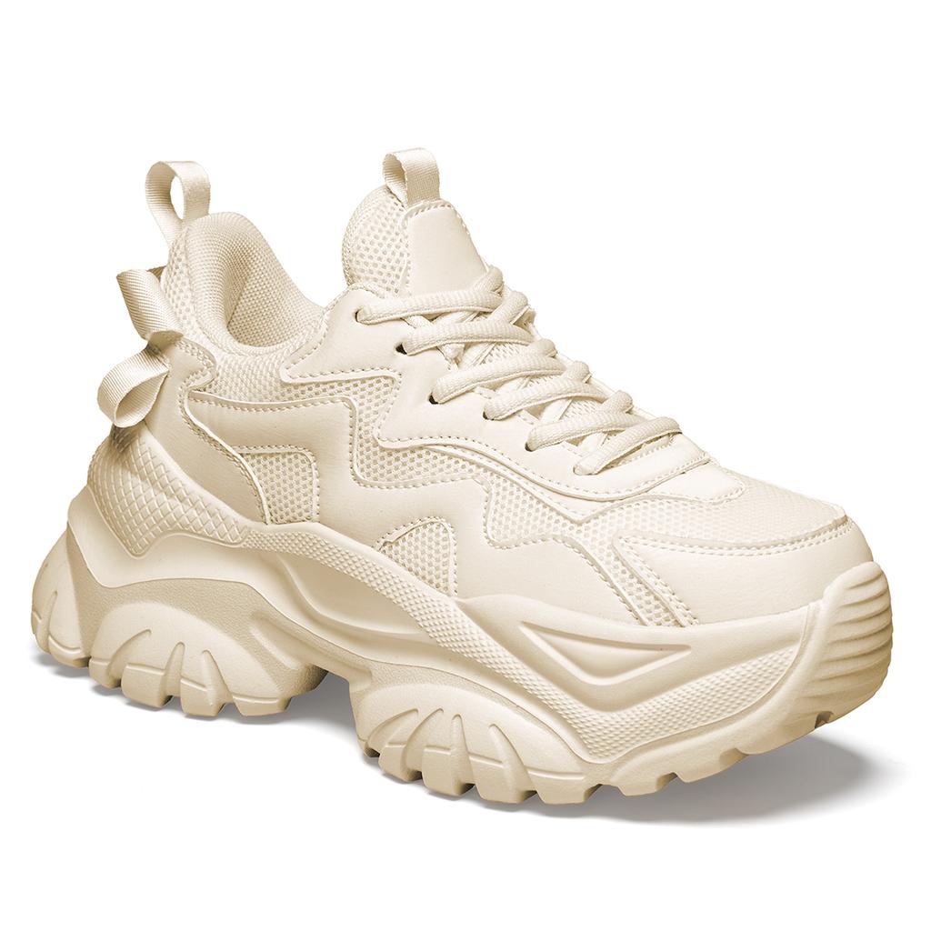 TUINANLE Neue modische und vielseitige trendige Sneaker für Damen: Bequeme Sneaker mit dicker Sohle, Größen 35-42