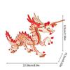 Laser cutting DIY Chinese dragon toy 3D wooden puzzle toy assembly model kit Children's desktop decoration12 years old+