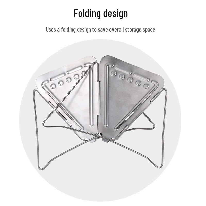 Portable Stainless Steel Pour-Over Coffee Drip with Folding Stand