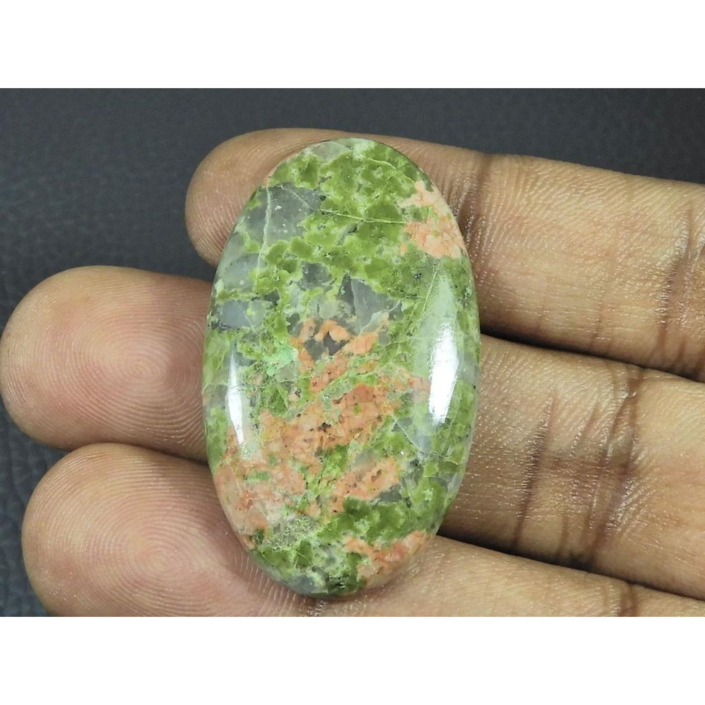 23X40X06MM Natural Unakite Jasper Oval Shape Cabochon Loose Gemstone 58Cts. G-421