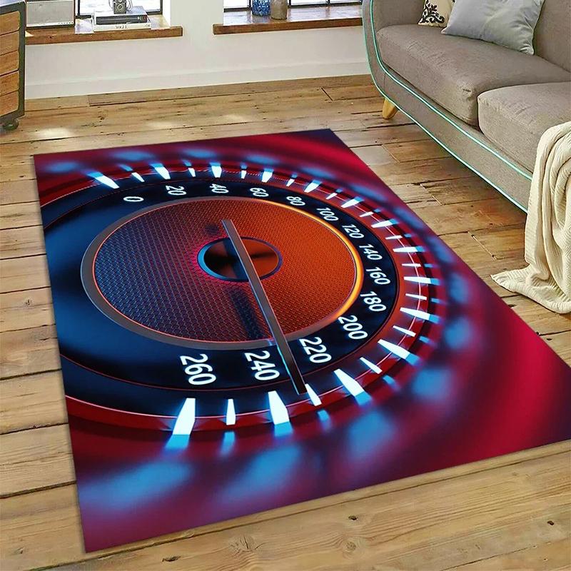 3D Car Dashboard Machine Control Screen Racing Carpet Rug for Bedroom Living Room Home Sofa Decoration Kid Game Decor Floor Mat