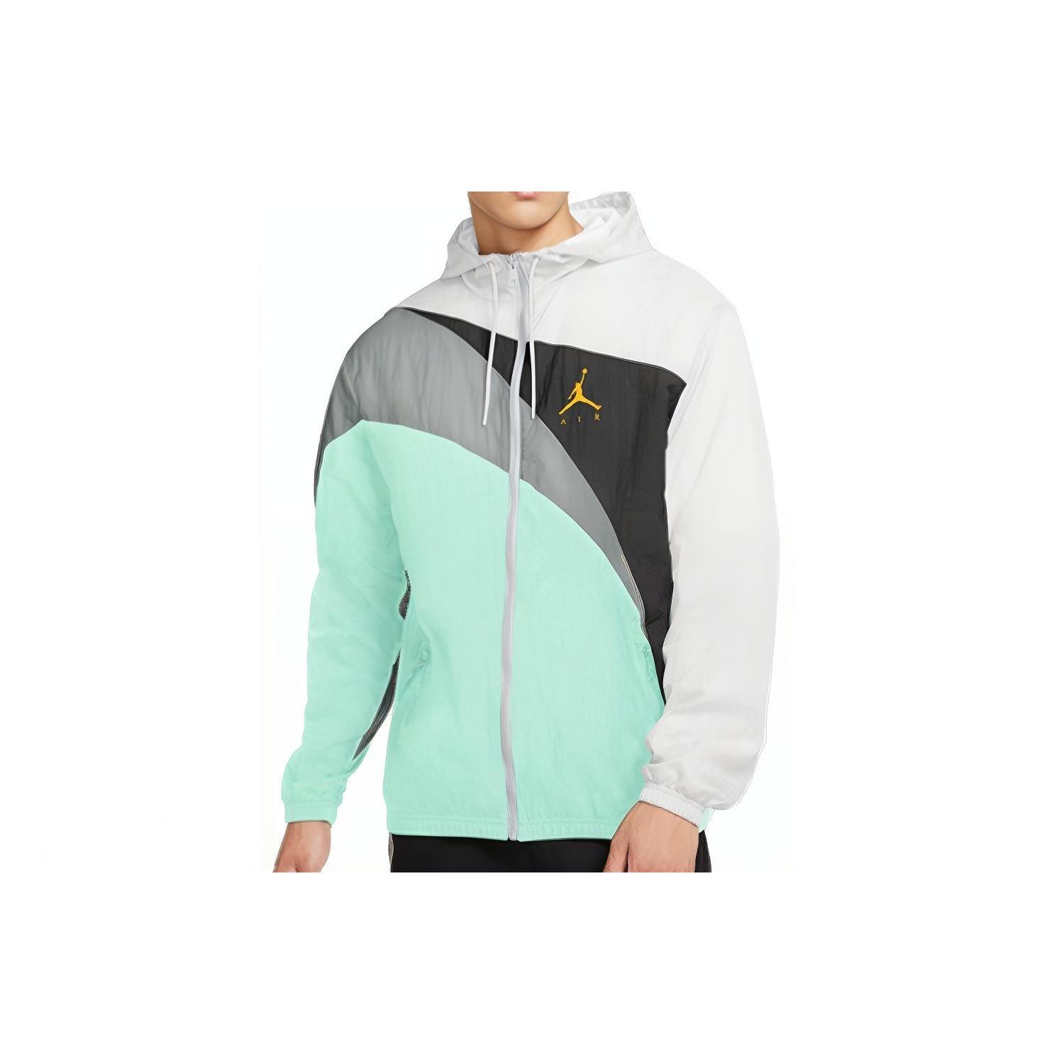 Air Jordan Jumpman Wave Woven Jacket Multicolor Splicing Men s CK6867-100 XXXL