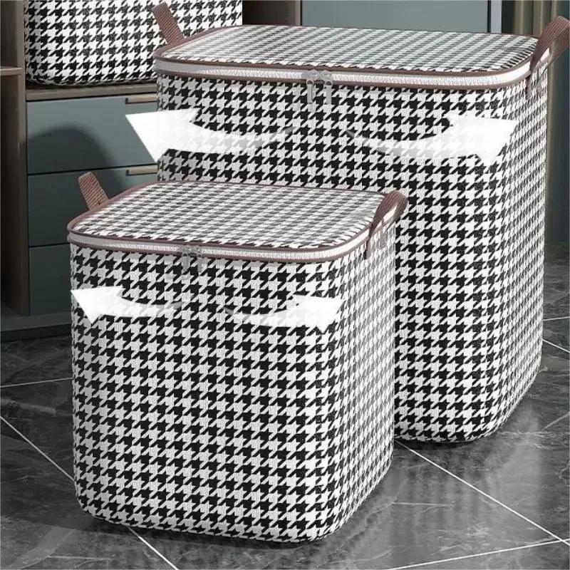 Bardzo duży Pudełko do przechowywania w kratę Pudełko do przechowywania w kratę Torba do przechowywania koca Pojemnik do przechowywania z uchwytem Pudełko do przechowywania w szafie