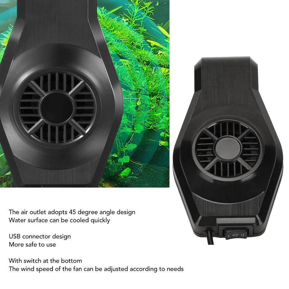 Multifunction Aquarium Cooler Fan Mute Operation Wall Mounted Fan Fish Tank Cooling Fan Aquarium