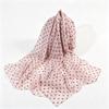Thin Chiffon Polka Dots Printed Scarf Breathable Long Beach Silk Scarf Sun Protection Shawl  Travel