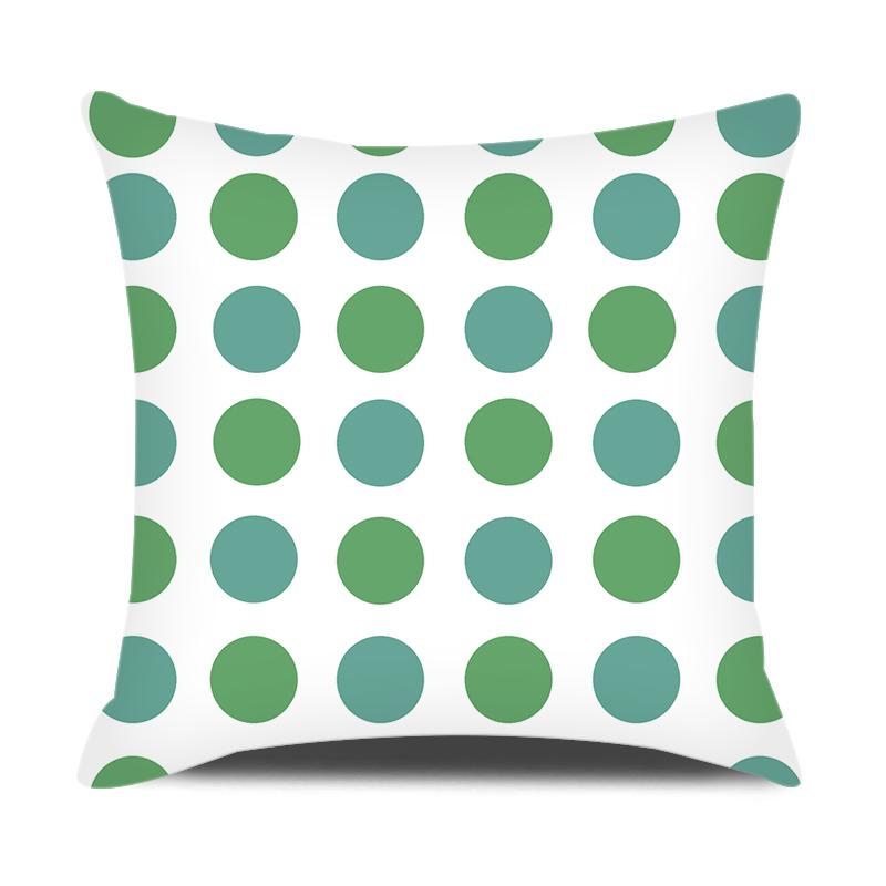 Home Decor Green Yellow Plaid Pillowcase Cushion Cover Sofa Car Pillowcase Daisy Flower Print Pillowcase