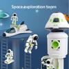 Space Station Space Shuttle Toys Rocket Acousto Optic Space Toys Puzzle Toy   Toy for Kid
