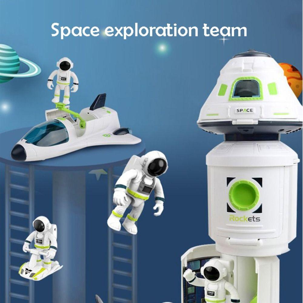 Space Station Space Shuttle Toys Rocket Acousto Optic Space Toys Puzzle Toy   Toy for Kid