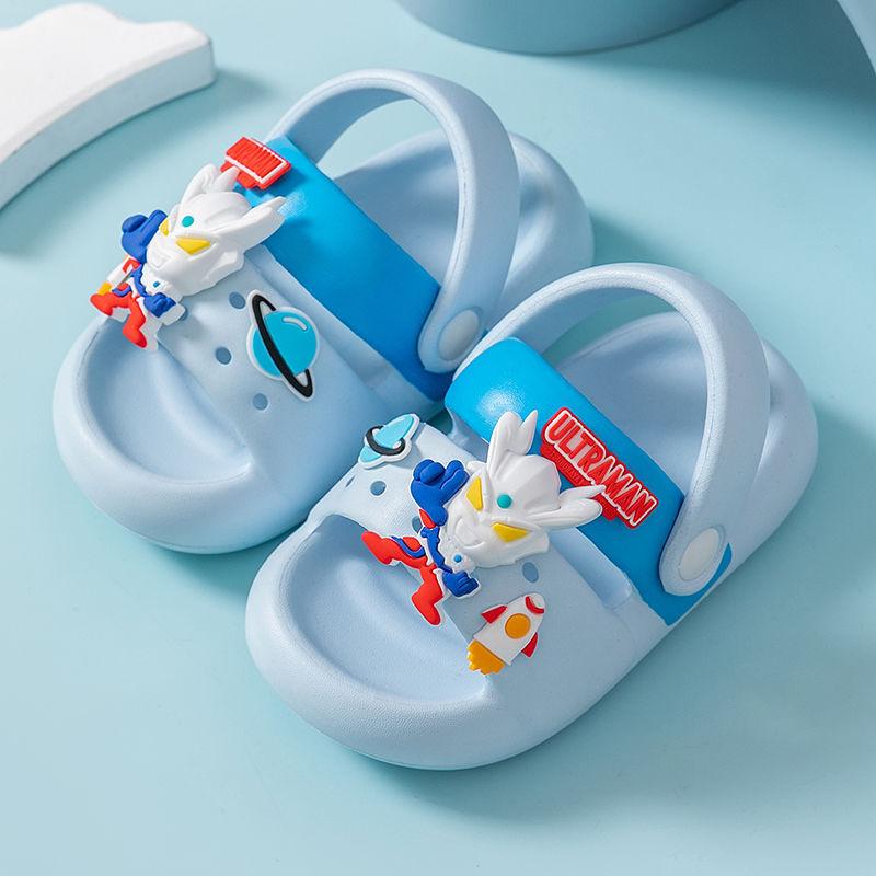 

Sandals children s hole slippers parent-child indoor and outdoor home non-slip thickened soft slippers 180MM Recommended foot length 17-17.5 cm