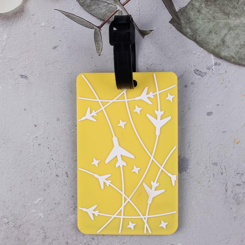 3D Airplane Luggage Tag - PVC Suitcase Identification Card Holder