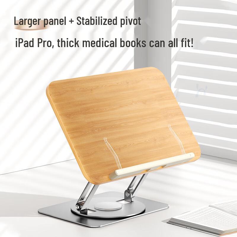 Otočný dřevěný stolní stojan na čtení Chang Baosen