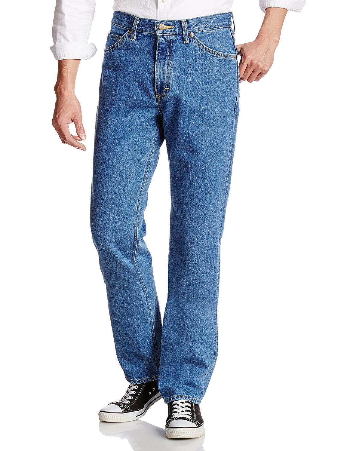 Lee American Standard 201 Straight Jeans Men s Medium Blue 31 синий