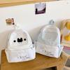 Korean Simple and Cute Sweet Polka Dot Backpack Women's High-value Campus Party Class Schoolbag Lightweight Versatile Backpack