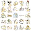 50 Cute Waterproof Emoji Stickers - Puppy, Snake & Dot Designs for Decorating Boxes, Phone Cases & Computers (50 Sheets)