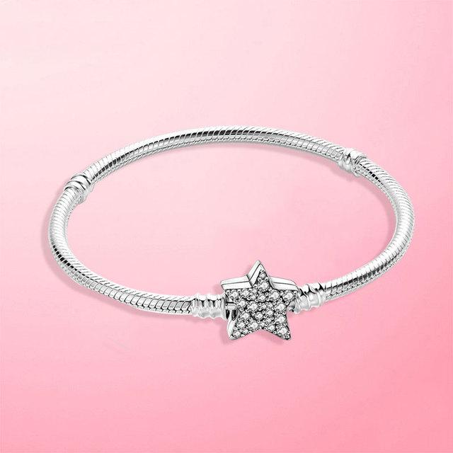 

925 Срібло Оригінальний браслет Me Fit Brand Me Charm Beads Fashion Infinity Knot Women Femme Bracelet Luxury Fine Jewelry 19cm