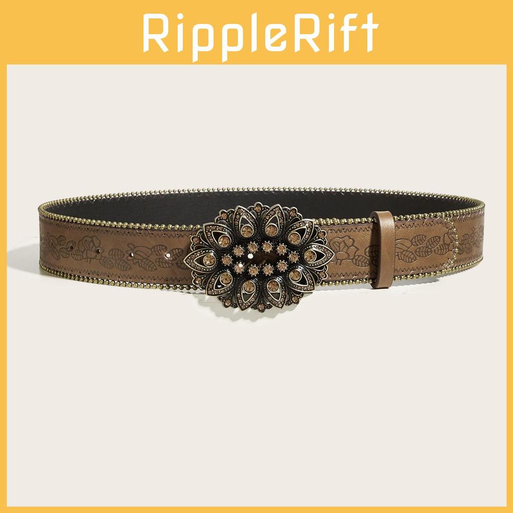 Leather Belt With Metal Buckle For Casual Fashion And Style