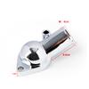 SBC BBC Chrome Water Neck Thermostat Housing Outlet Fit Chevy 45 Degree 350-454