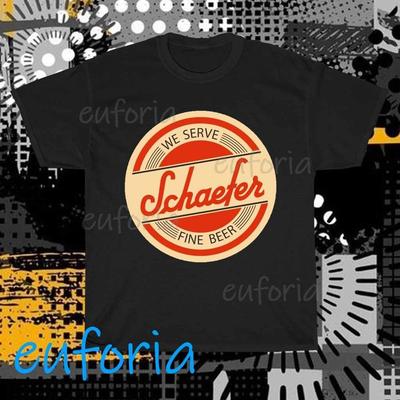 Schaefer Beer Active Logo T-Shirt Funny Size S To 5XL