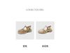 Retro round head hollow bag head sandals women's 2025 summer new soft-soled woven Roman shoes
