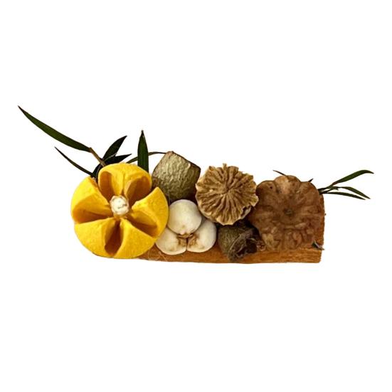 

Dried Wood Fruit Refrigerator Magnet Handmade Rustic Natural Plants Pine Cone Decorative Fridge Magnet Photo Holder Home Office Decor Short D