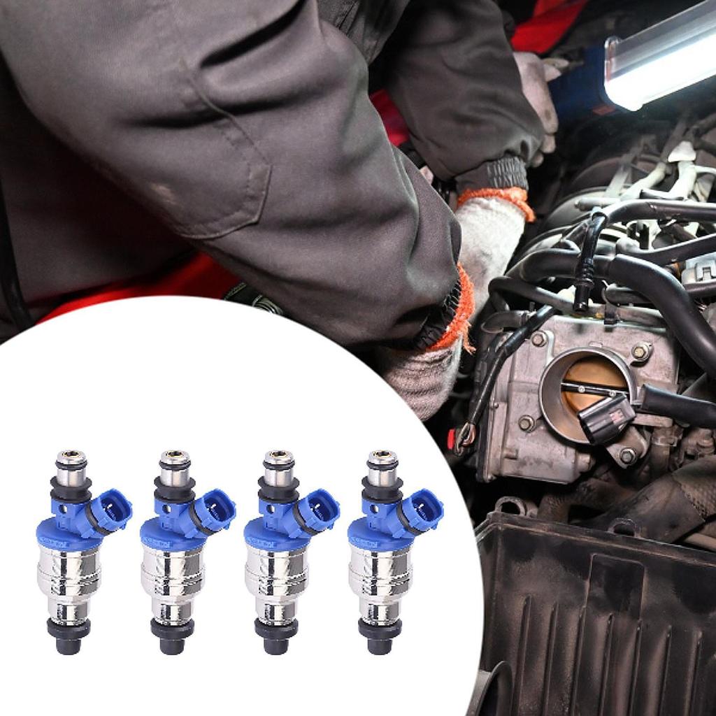 4 Pieces Fuel Injectors 195500-1970 Replacement for Mazda Miata 1.6 I4