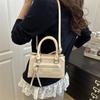 Handbag Bag Women's 2025 New Trendy Fashion Retro Small Square Bag Texture Niche Casual Ins Shoulder Messenger Bag
