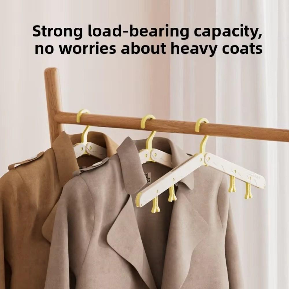 Portable Travel Foldable Hangers Windproof Anti Slip Clothes Rack Dormitory Household Use Drying Hangers Travel and Business